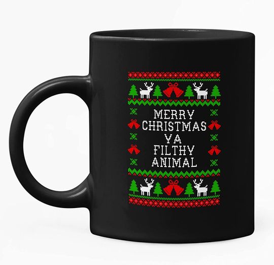 Home Alone Merry Christmas Ya Dirty Animal Ugly Christmas Mug 11oz