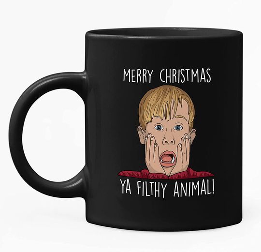 Home Alone Kevin McCallister Merry Christmas Ya Animal Filtr Mug 11oz