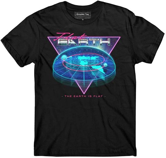 Flat Earth Hologram t-Shirt, Earth is Flat, Firmament, NASA Lie, NASA Conspiracy