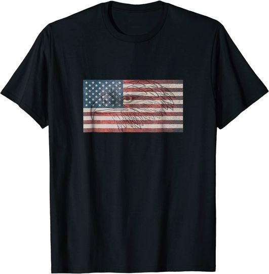 American Flag Eagle Tshirt USA