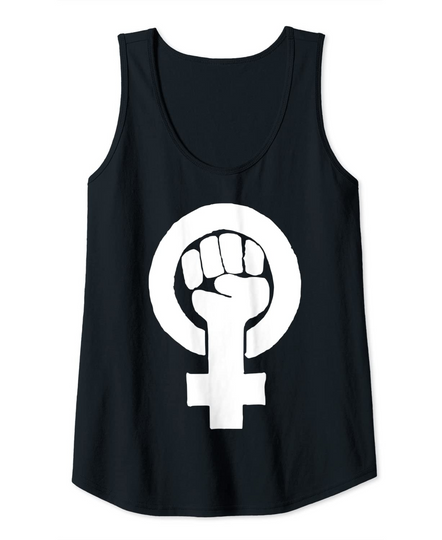 Womens Feminist Symbol Protester Support Feminism Tank Top