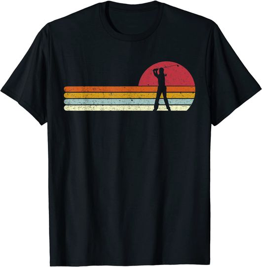 Golf Sunset Distressed T-Shirt