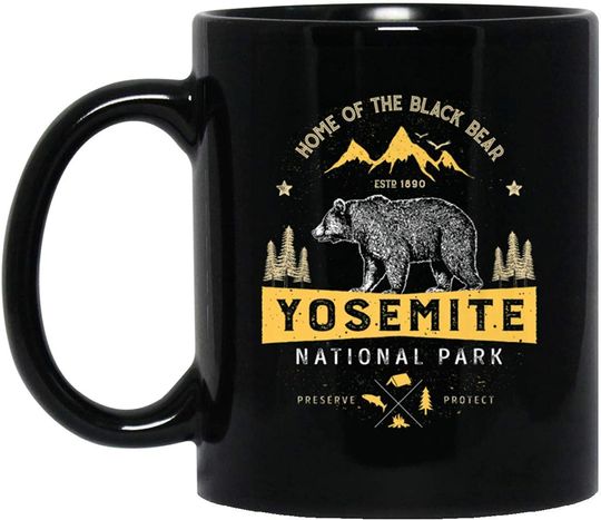 Yosemite National Park Home Of The Black Bear Mugs