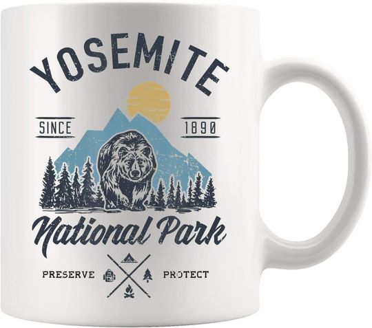 Yosemite National Park Hiking Coffee Mugs