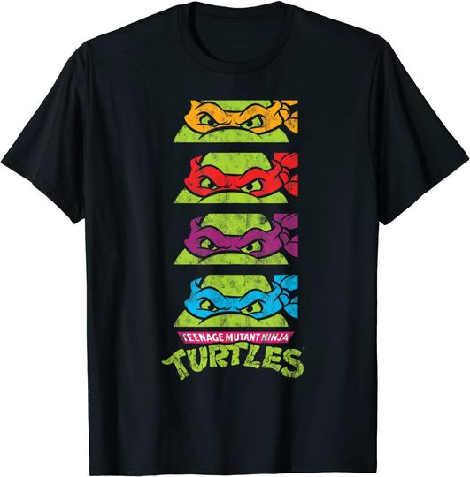 Teenage Mutant Ninja Turtles Paneled Faces T-Shirt