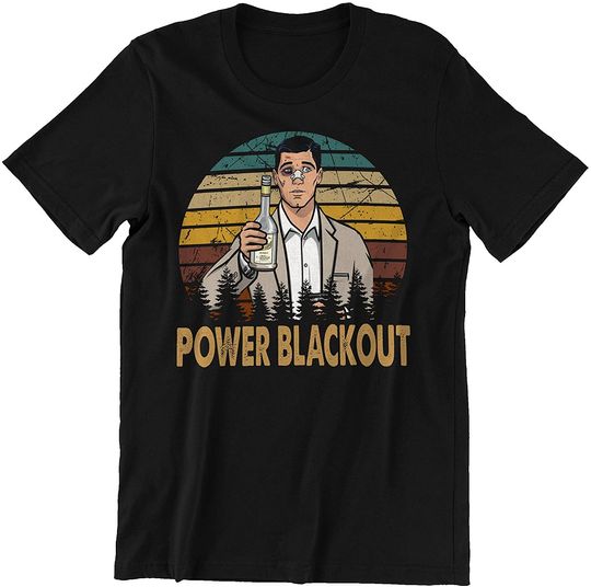 Nirvan Acher Sitcom Sterling Archer Power Blackout Unisex Tshirt