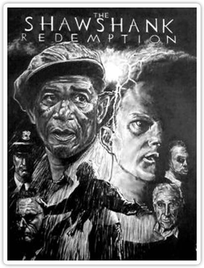 The Shawshank Redemption Movie Posters  Sticker 3