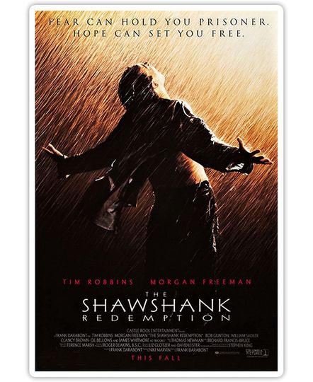 The Shawshank Redemption Andy Dufresne Movie Posters Sticker 2