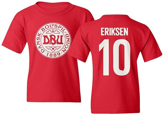 European Soccer 2021 Denmark #10 Christian Eriksen Youth T-Shirt