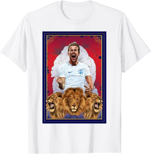 Harry Kane England Three Lions t shirt