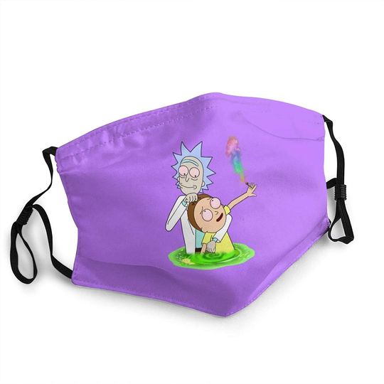 Rick N Morty Adult Face Mask Mouth Cover
