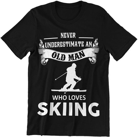 Skiing Old Man Loves Skiing Shirt