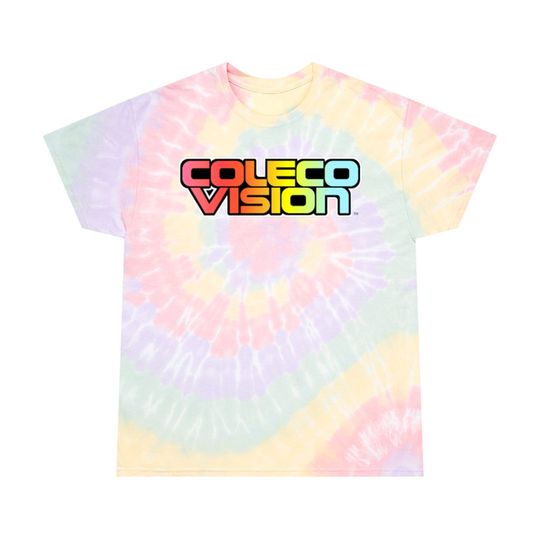 COLECOVISION Classic Video Arcade Game Unisex Tie-Dye Tee, Spiral T-shirt