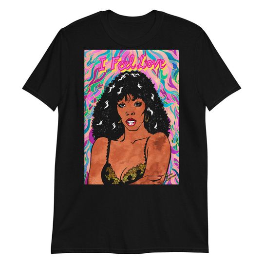 Donna Summer "I Feel Love" Black Short-Sleeve Unisex T-Shirt