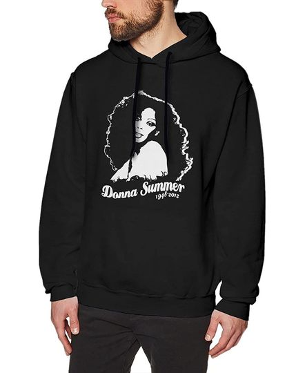 Donna Summer Hoodie Long Sleeve Sweatshirts Casual Pullover Woolly Tops