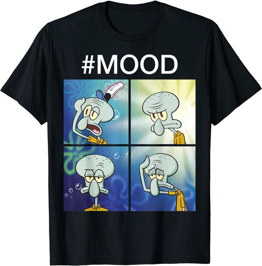 Spongebob Squarepants Squidward Mood Meme T Shirt