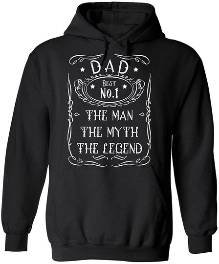 No 1 Best Dad The Man The Myth The Legend Hooded Hoodie
