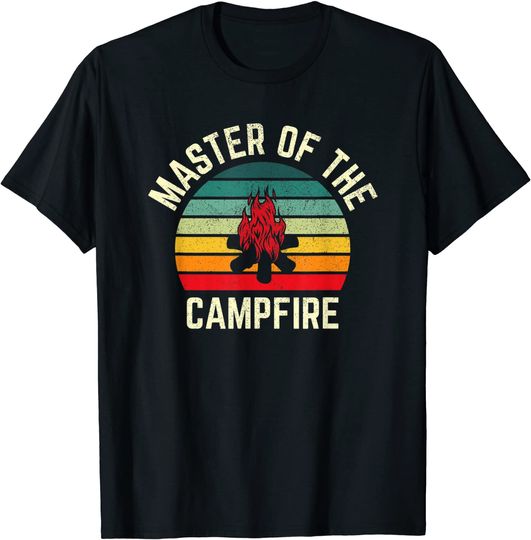 Master of the Campfire Vintage Camping T-Shirt