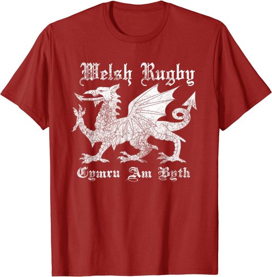 Vintage Welsh Rugby Shirt or Gift | Wales Rugby Football Top T-Shirt