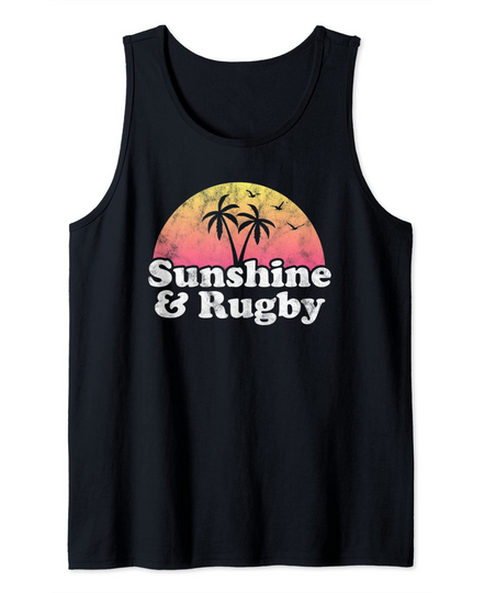 Rugby Gift - Sunshine and Rugby Tank Top