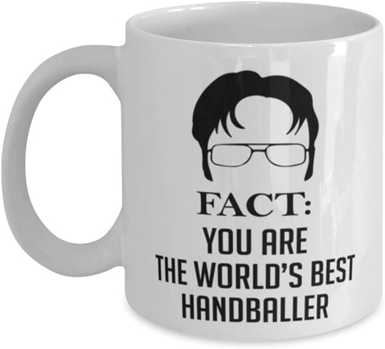 Handball Mug Fact You Are The Worlds Handballer Coffee Cup White