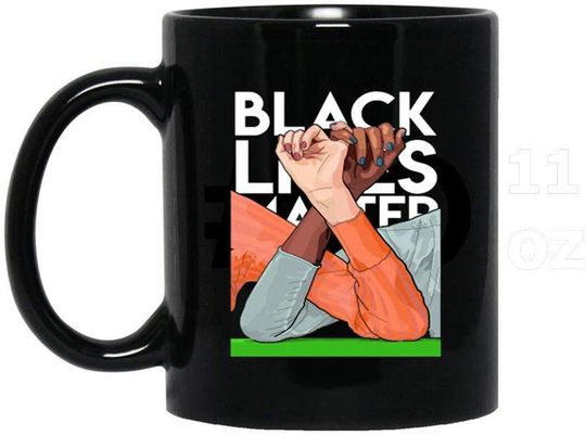 Unity In Black Lives Matter Theme Ceramic Coffee Mug