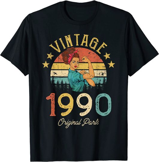 Vintage 1990 Made in 1990 30th birthday T Shirt