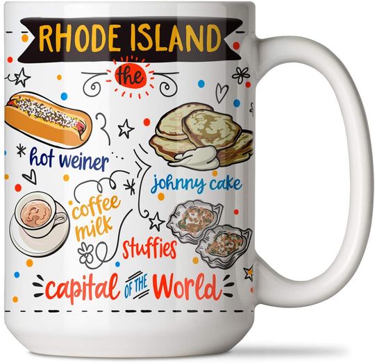 CounterArt Rhode Island Popular Foods Ceramic Mug