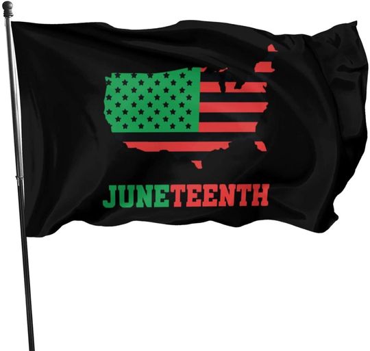 EVISUK American Juneteenth Black History Pan African Flag