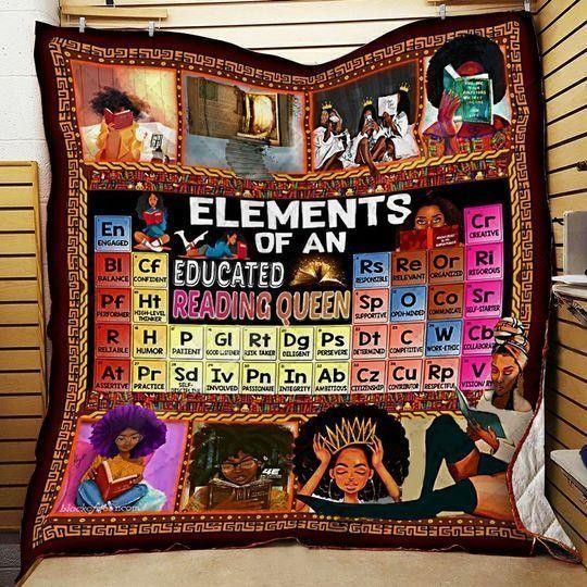 ELEMENTS OF AN EDUCATED BLACK QUEEN GIRL BLANKET
