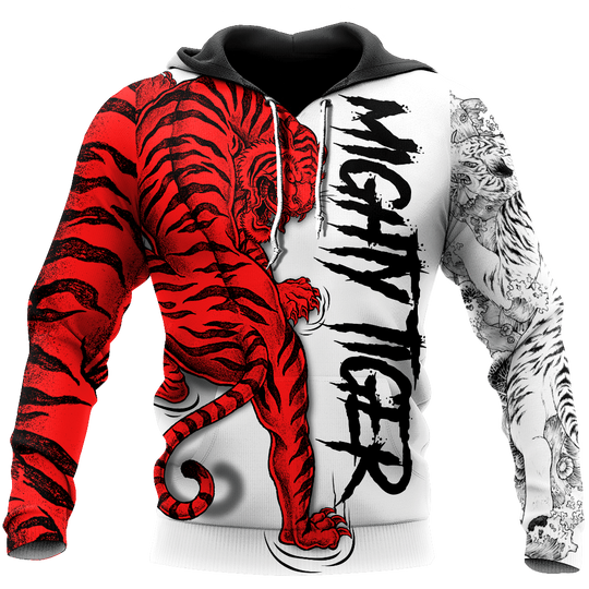Lion Clothes: "Night Tiger 3D Over Printed Hoodie