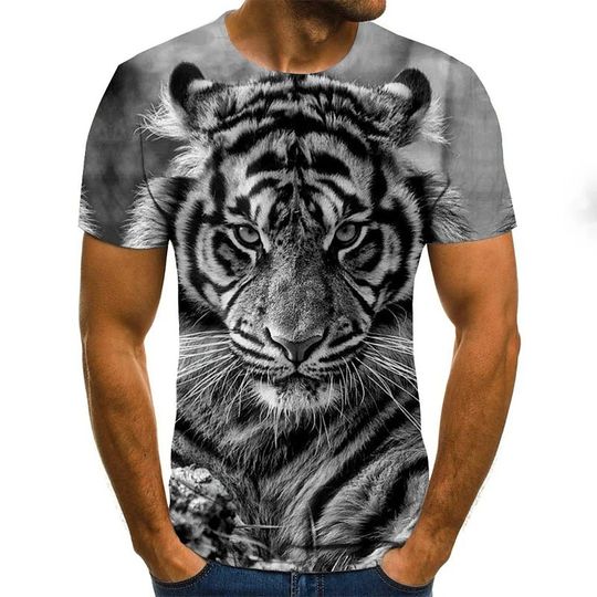 Tiger Animal Print 3D T-Shirt