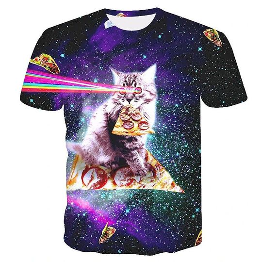 Cat Graphic 3d Shirt