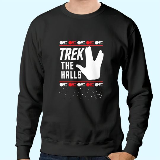 Star Trek The Halls Ugly Christmas Classic Sweatshirts