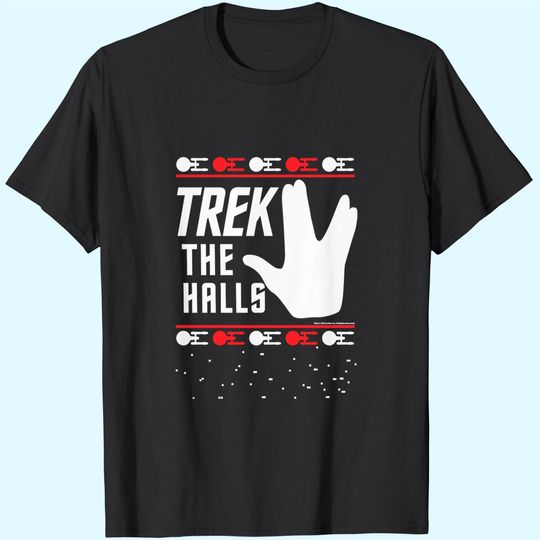 Star Trek The Halls Ugly Christmas Classic T-Shirts