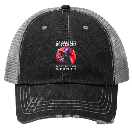 Buckle Up Butter Cup Halloween Collection Trucker Hat