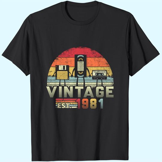 1981 Shirt. Vintage 40th Birthday Gift, Music Tech T-Shirt