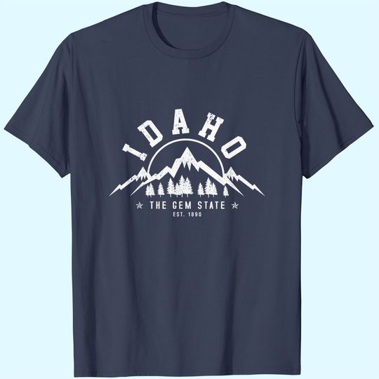 Idaho The Gem State Est 1890 T Shirt