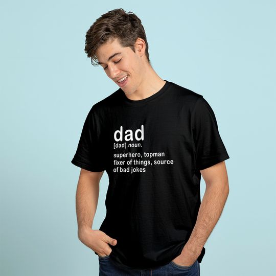 Dad Definition Super Hero Dictionary Fathers Day T-Shirt