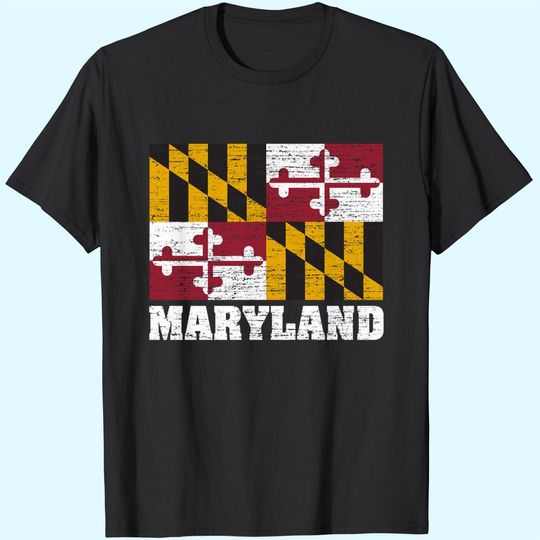 Vintage Maryland State Flag T Shirt