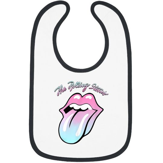 Official Rolling Stones Gradient Tongue Baby Bib