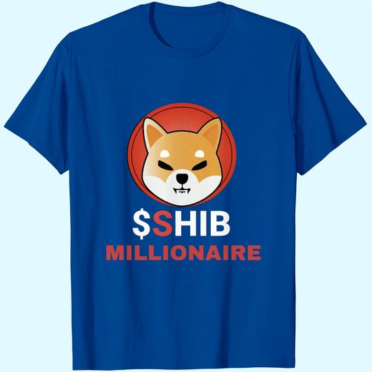 Shib Millionaire Shiba Inu token crypto, Coin Hodler T-Shirt