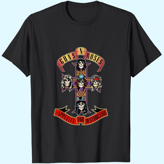 Guns N'  Roses Official Cross T-Shirt