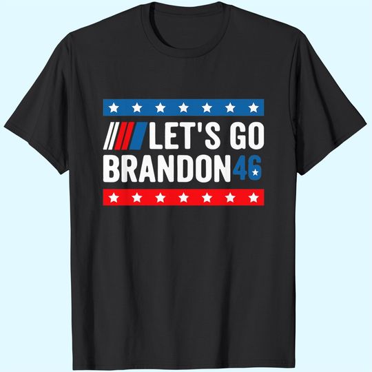 Let's Go Brandon Tee Conservative Anti Liberal US Flag T-Shirt