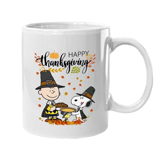 Charlie Brown Snoopy Happy Thanksgiving Mug Mugs
