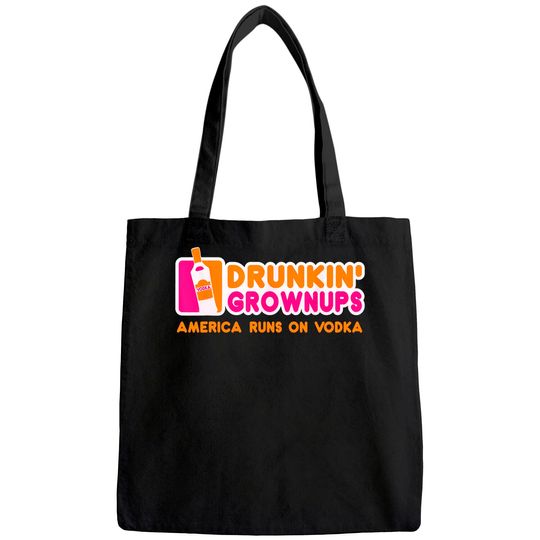 Vodka Gifts Funny Vodka Tote Bag Men Women Drunkin Grownups Tote Bag