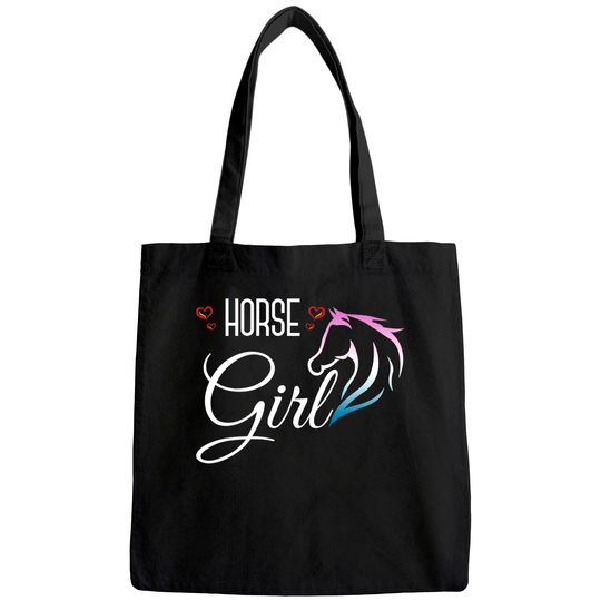 Horse Girl Equestrian Tote Bag