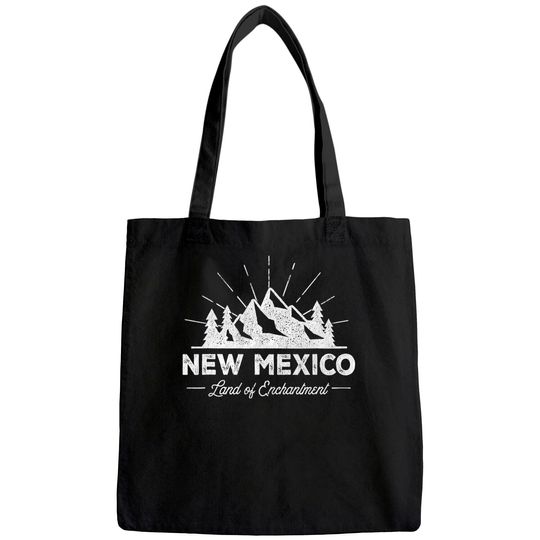 New Mexico Vintage Hiking Retro Tote Bag