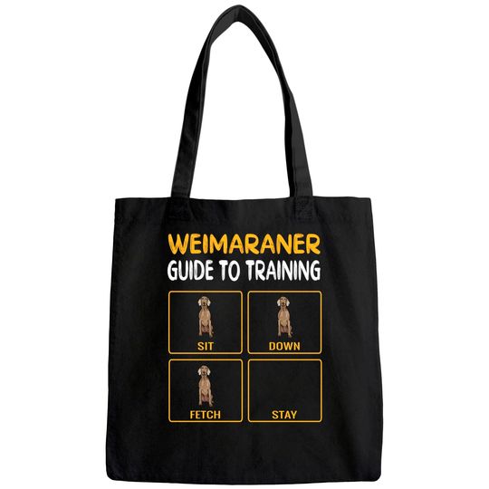 Weimaraner Guide To Training Dog Obedience Trainer Tote Bag