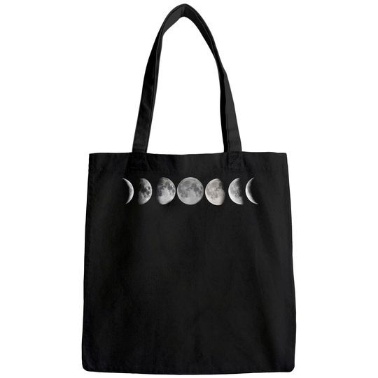 Lunar Cycle Tote Bag Astronomy Full Moon Tote Bag